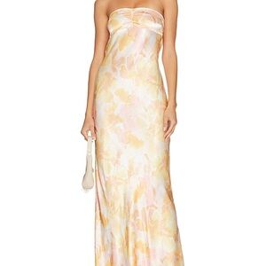 Bec + Bridge Indi Strapless Maxi in Floral Haze